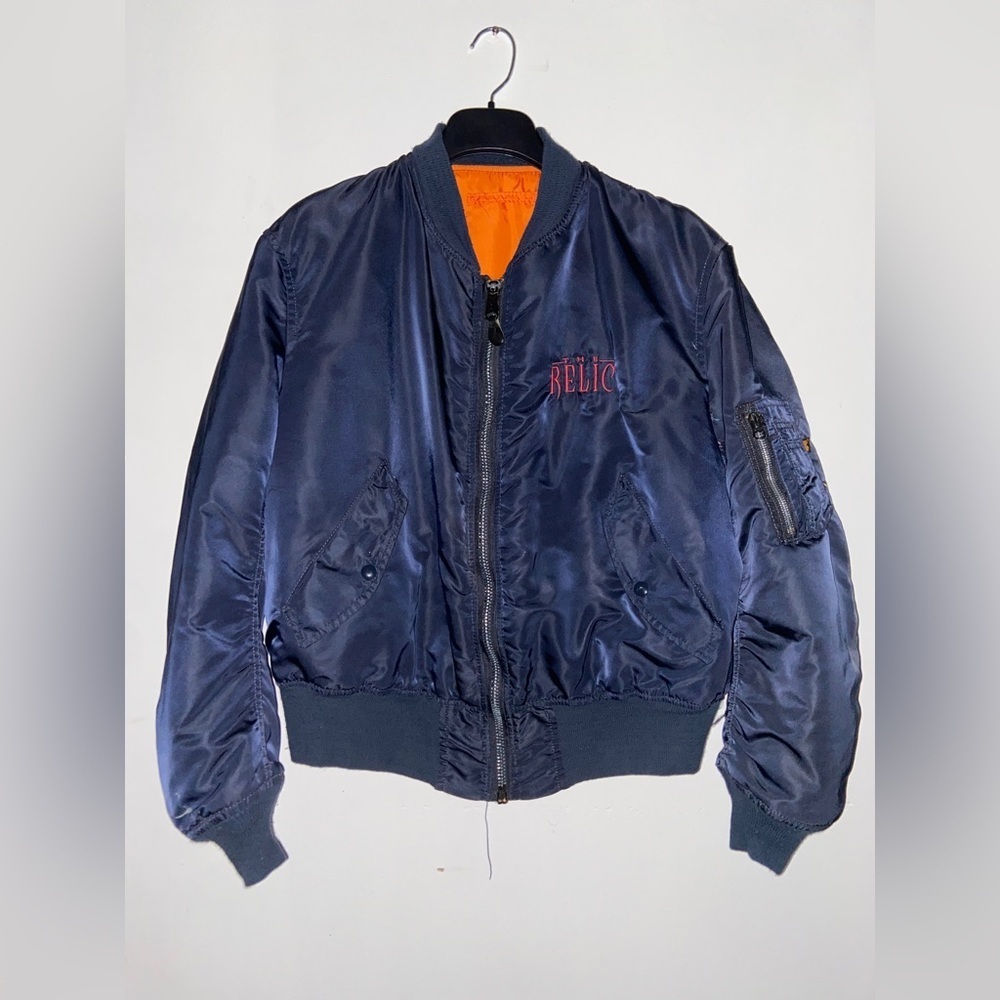 The Relic Movie Crew Alpha Industries Navy Bomber Jacket XL​​
